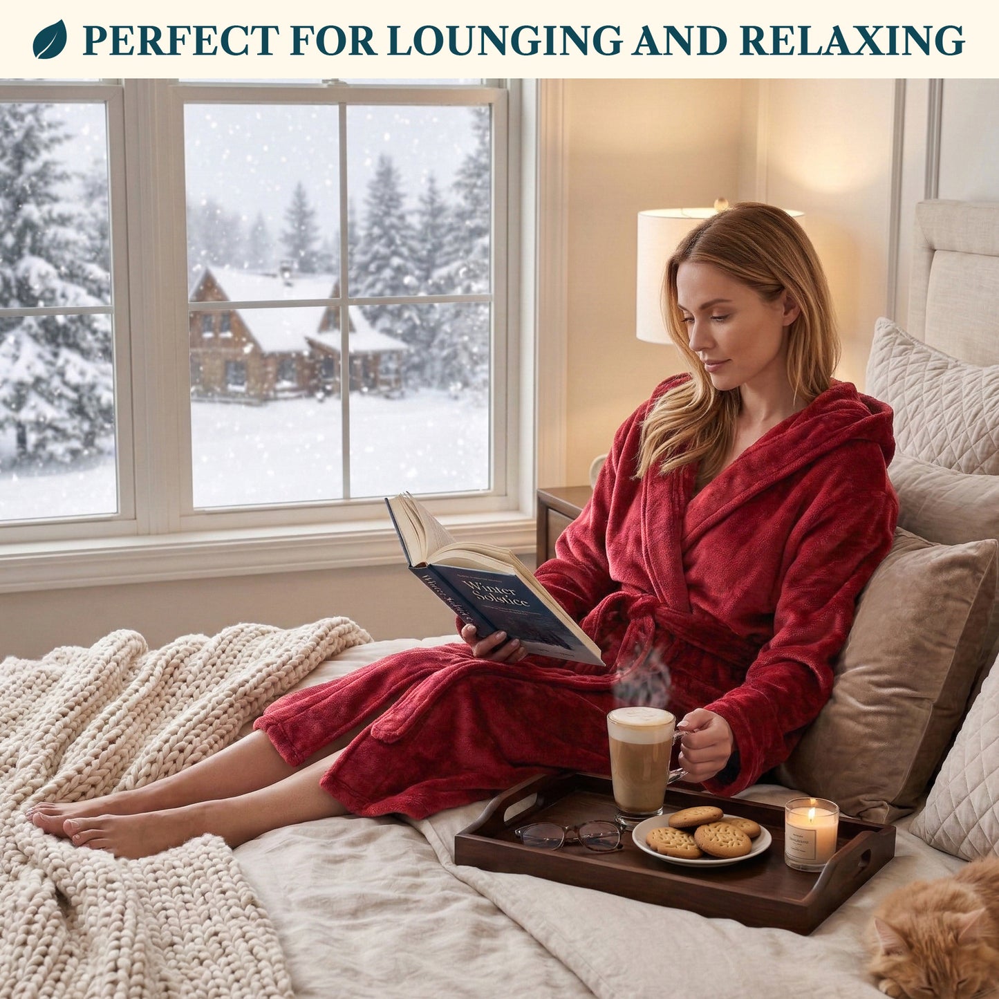 Women's Classic Fleece Robe with Hood