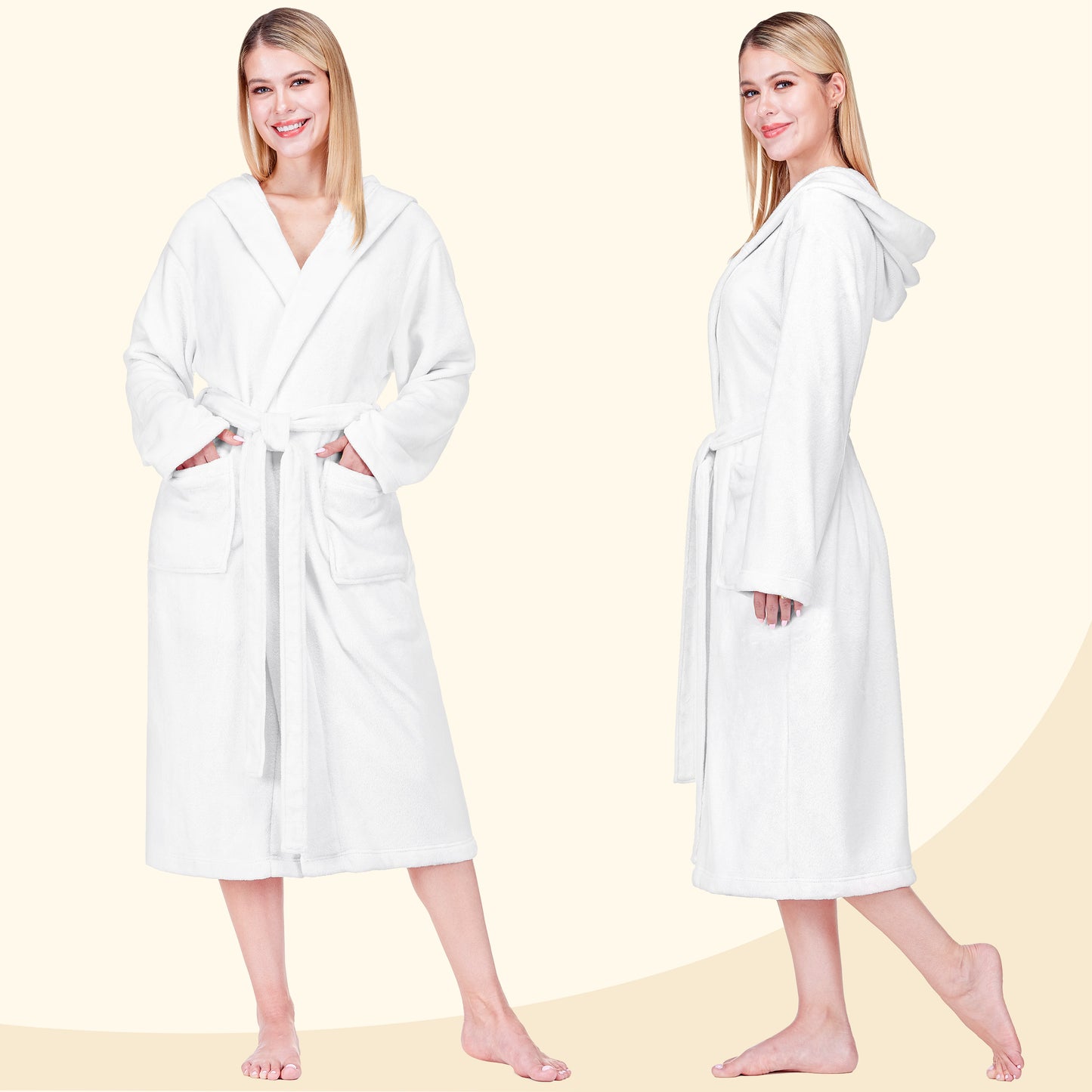 Women's Classic Fleece Robe with Hood