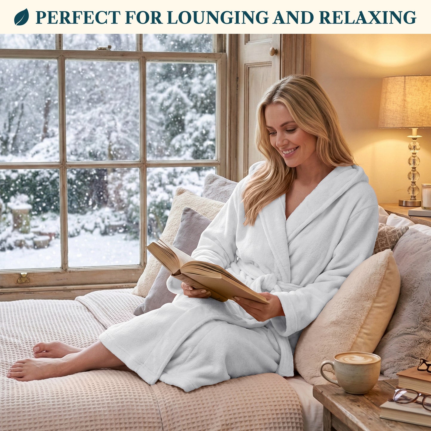 Women's Classic Fleece Robe with Hood
