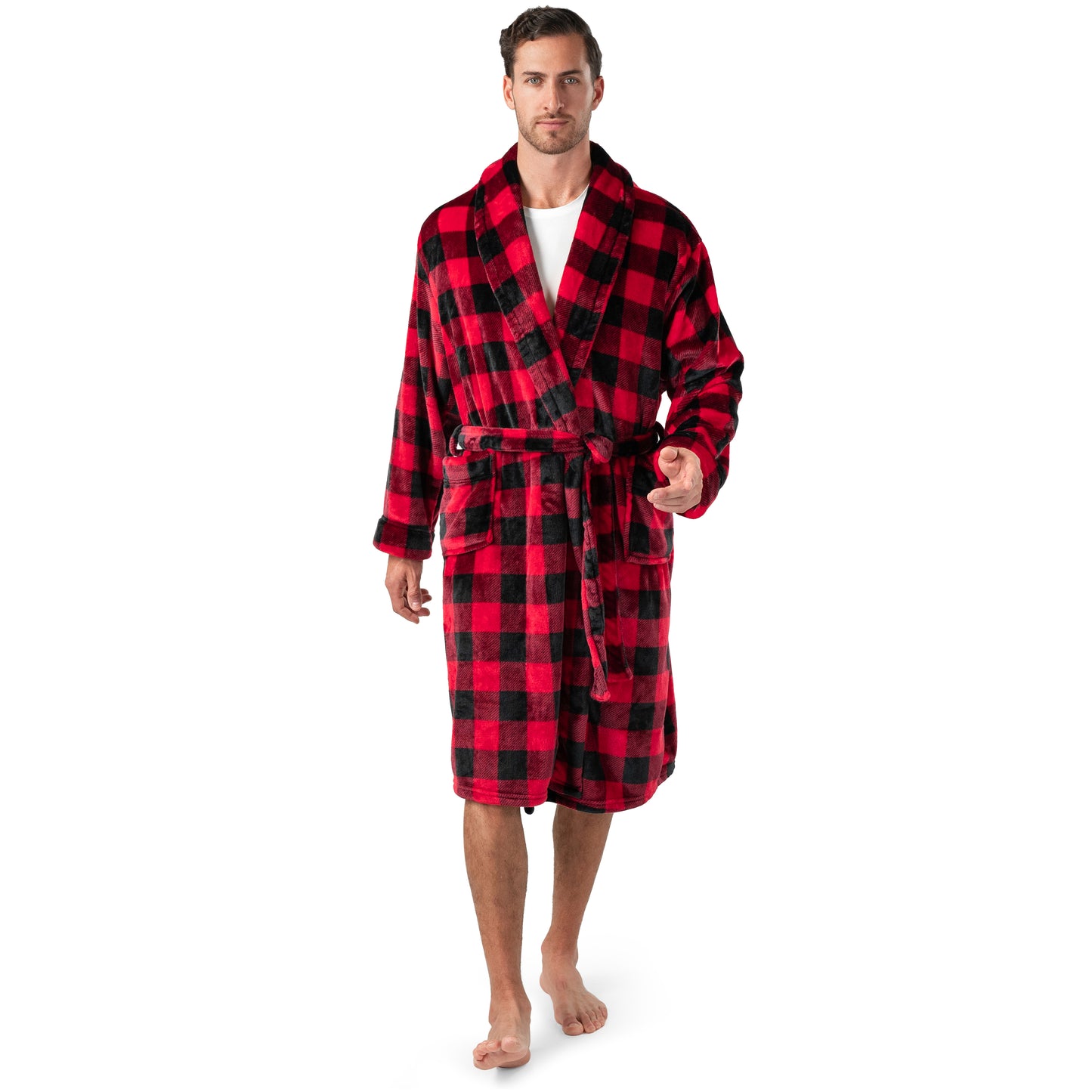 Men's Checkered Robe