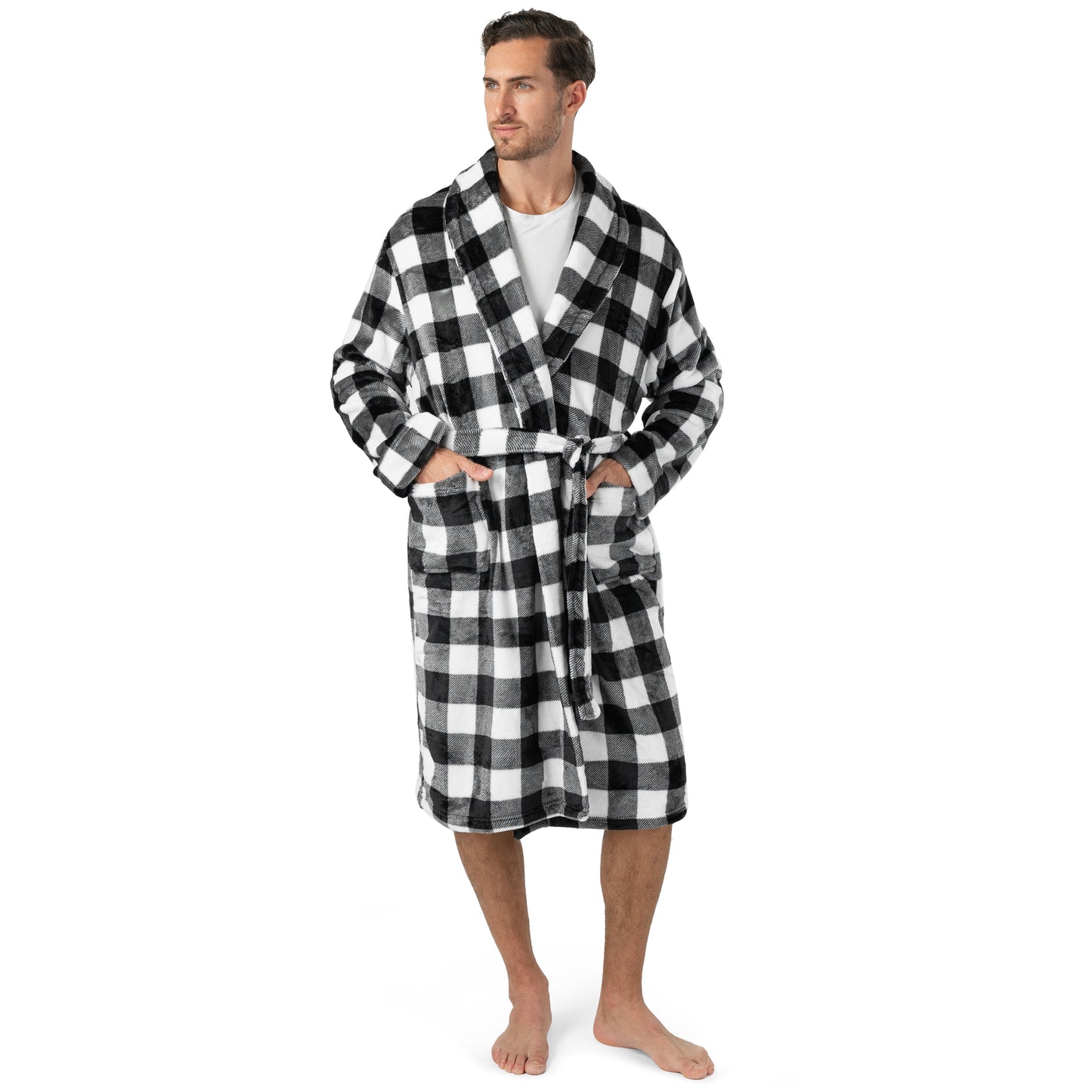 Men's Checkered Robe