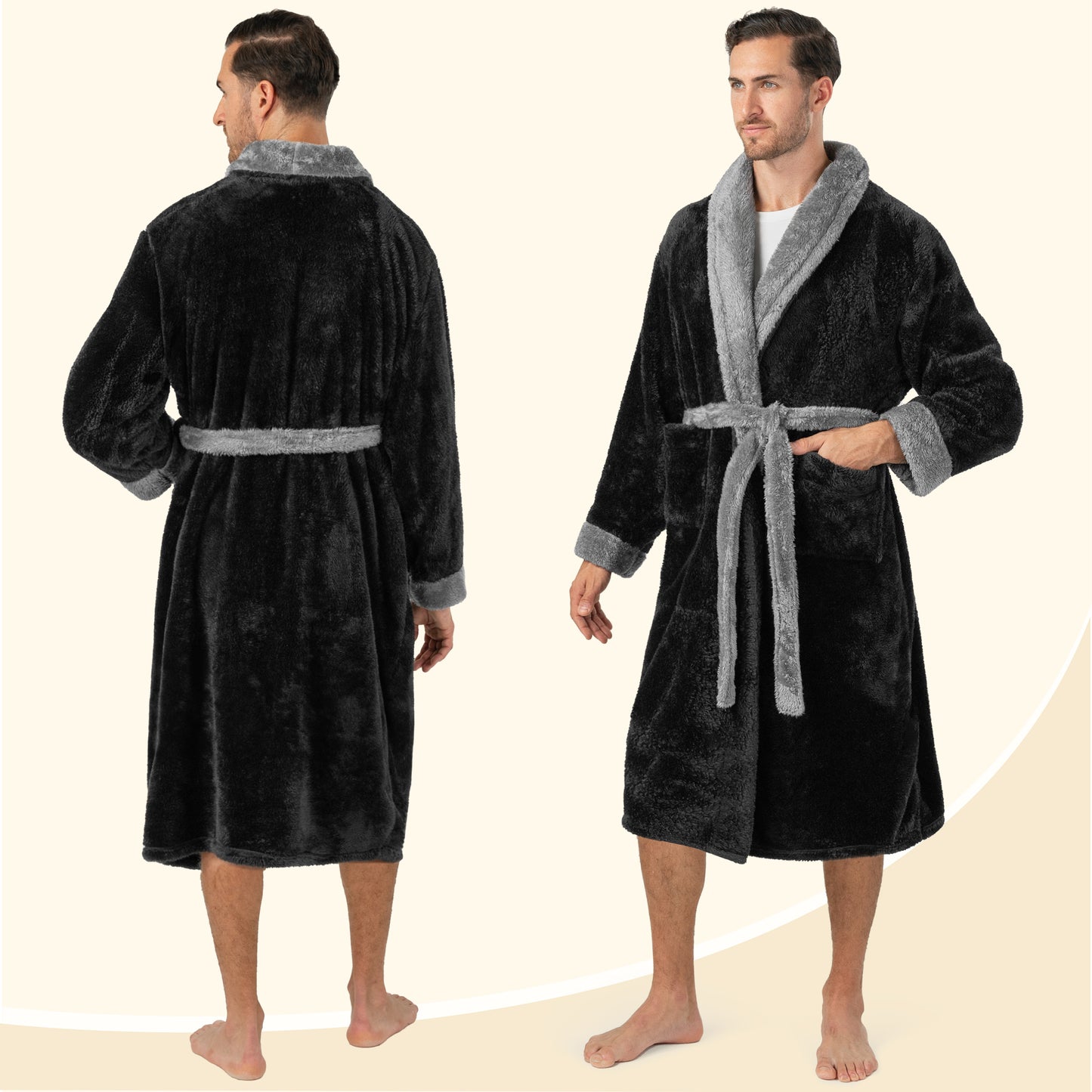 Men's Sherpa Fluffy Robe