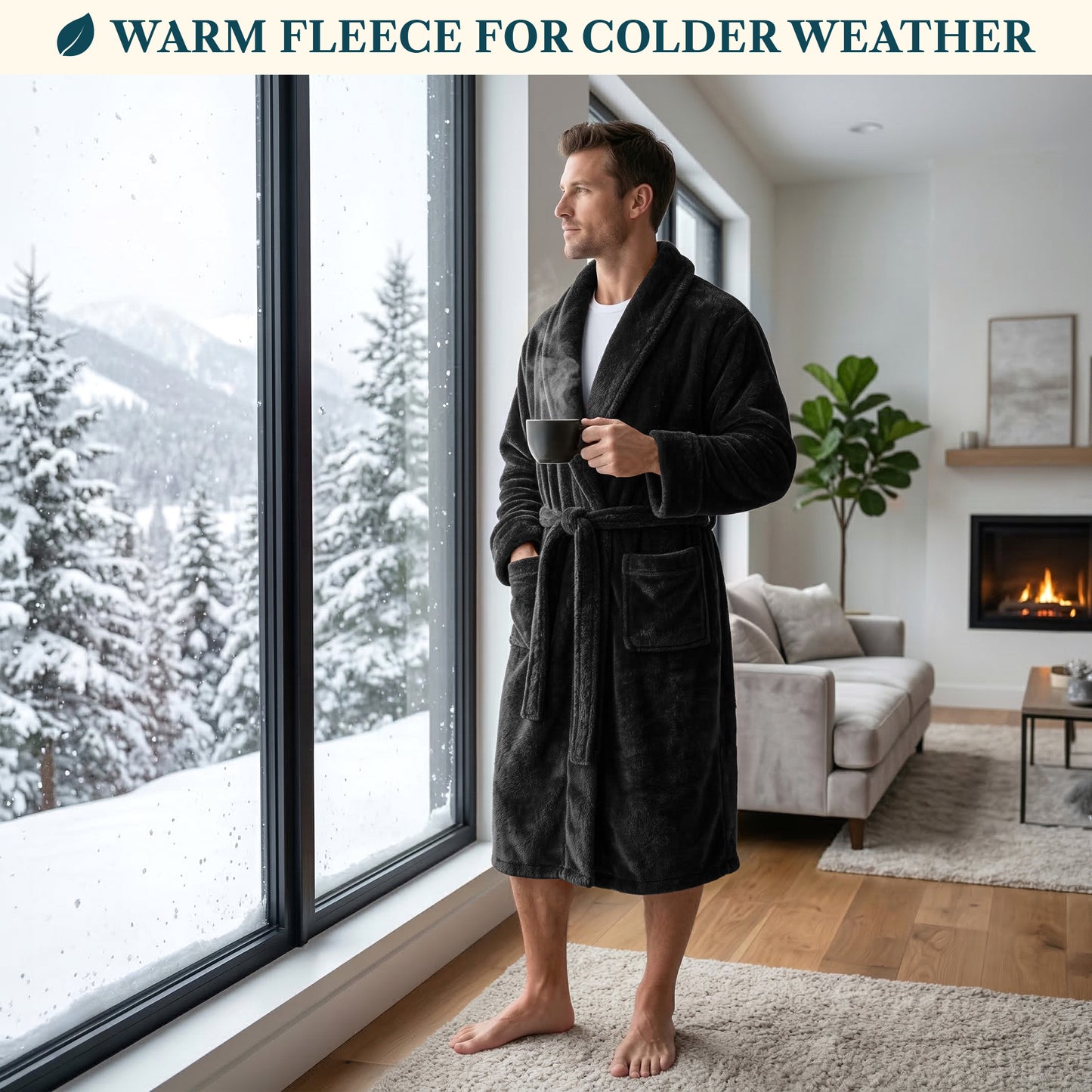 Men's Sherpa Fluffy Robe