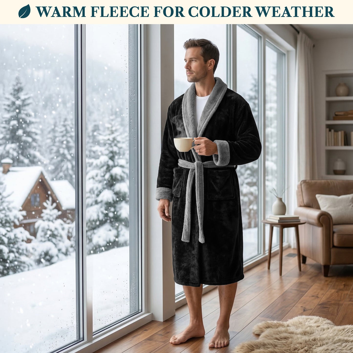 Men's Sherpa Fluffy Robe