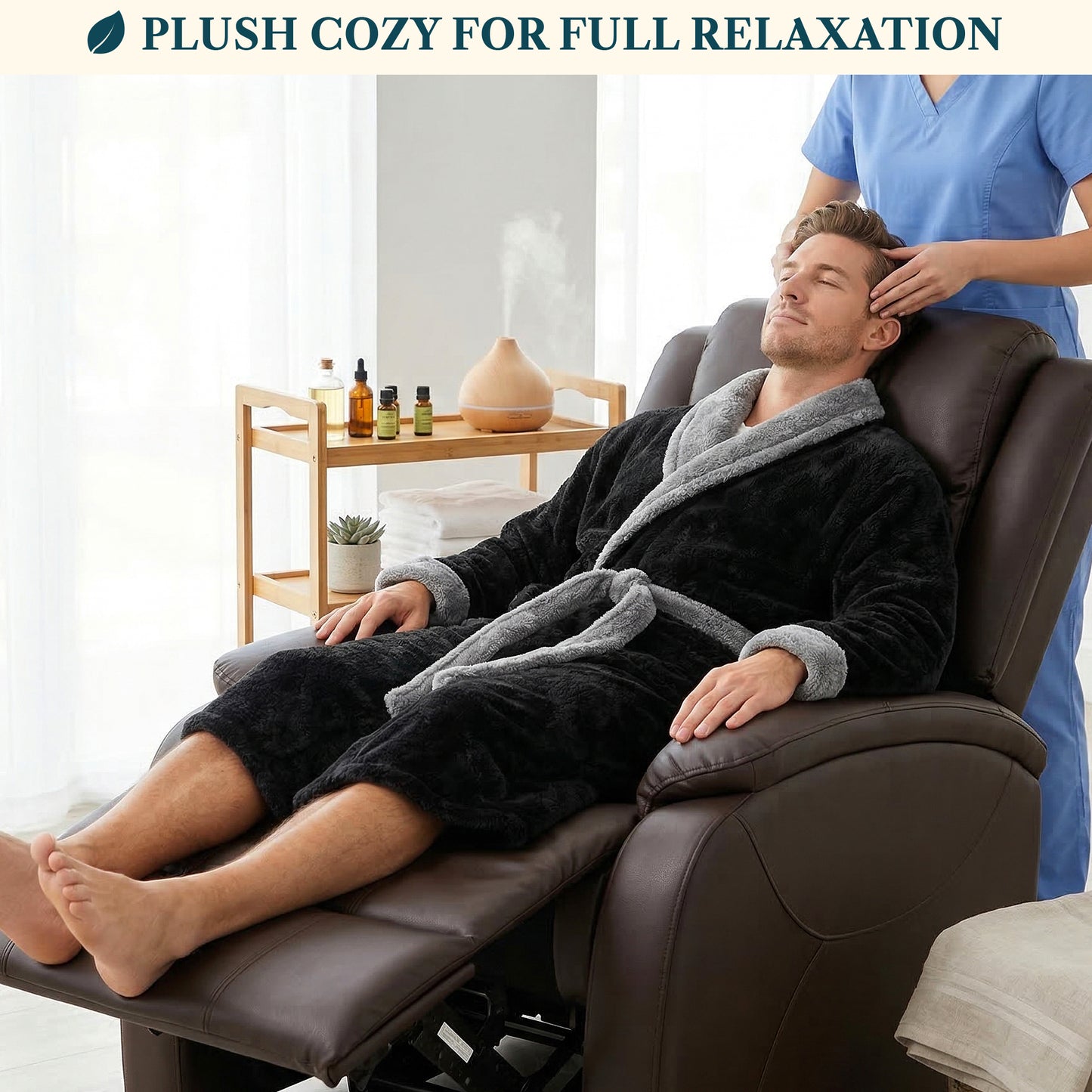Men's Sherpa Fluffy Robe