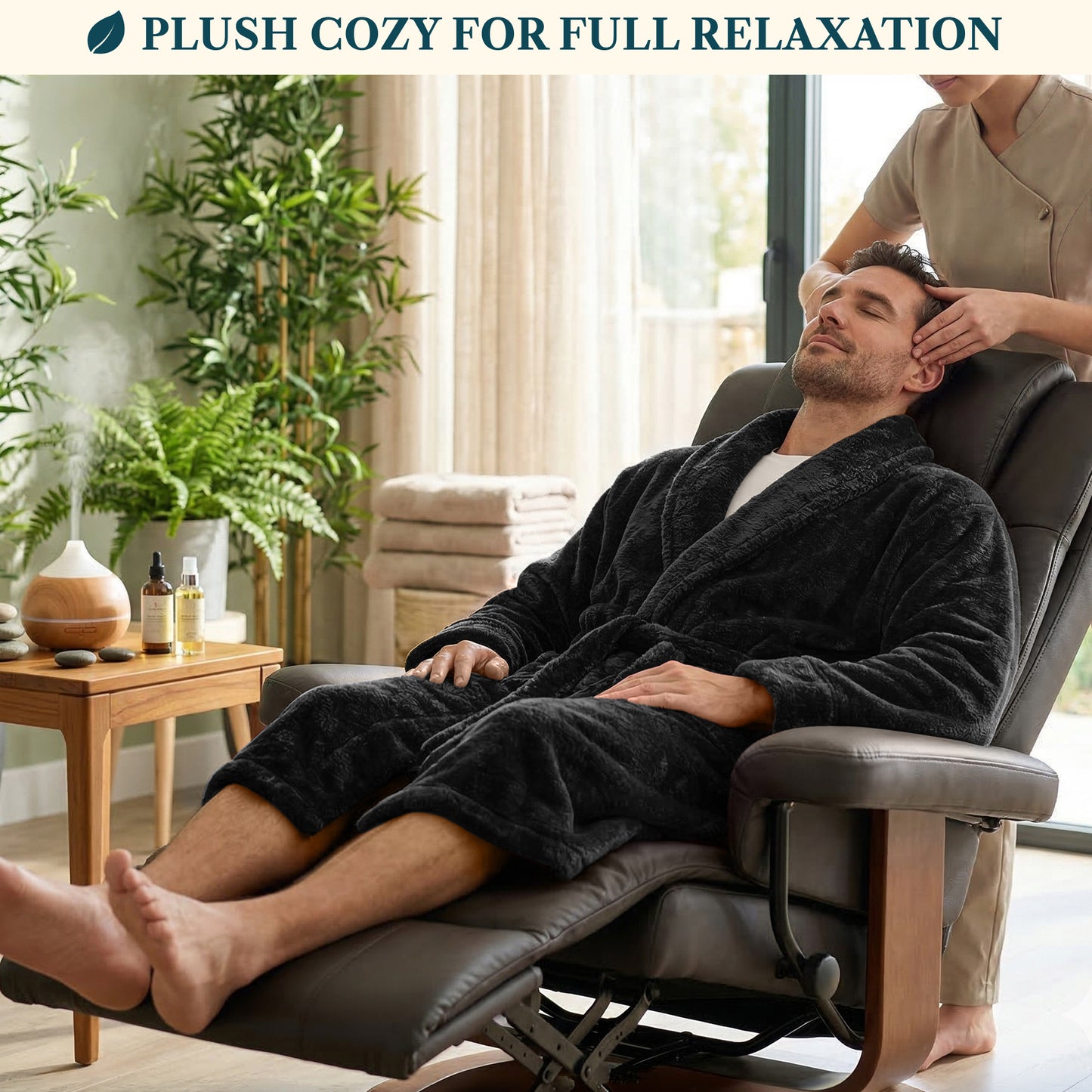 Men's Sherpa Fluffy Robe