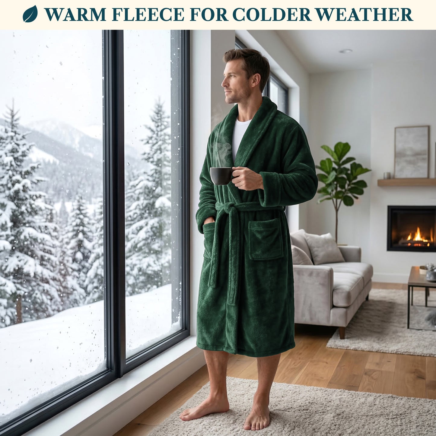 Men's Sherpa Fluffy Robe