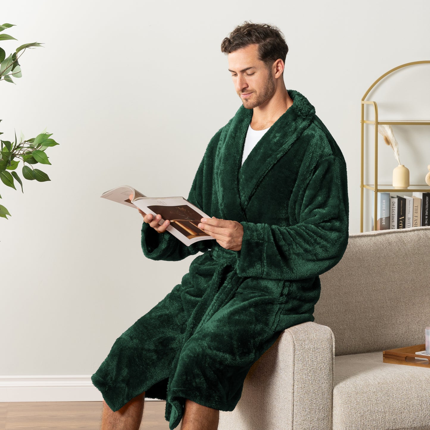 Men's Sherpa Fluffy Robe