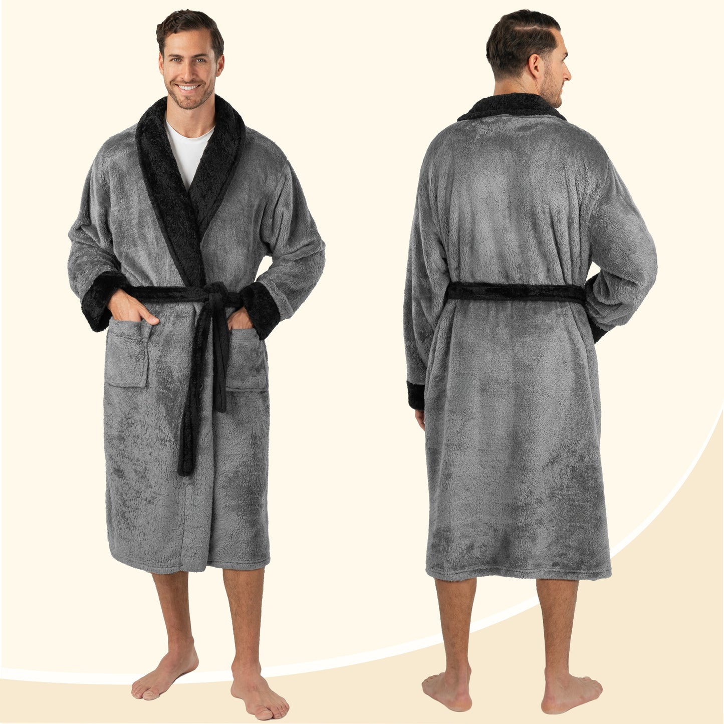 Men's Sherpa Fluffy Robe