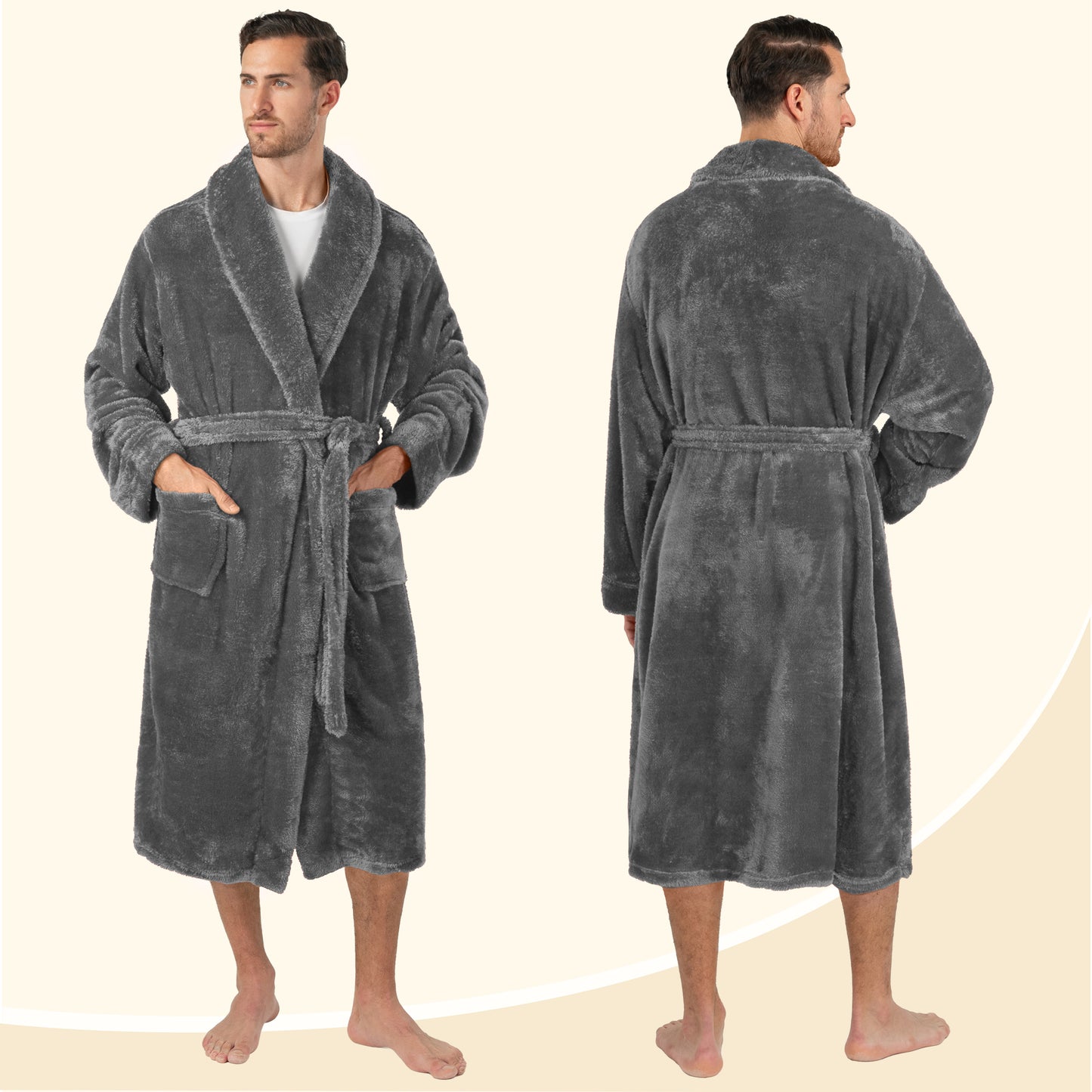 Men's Sherpa Fluffy Robe