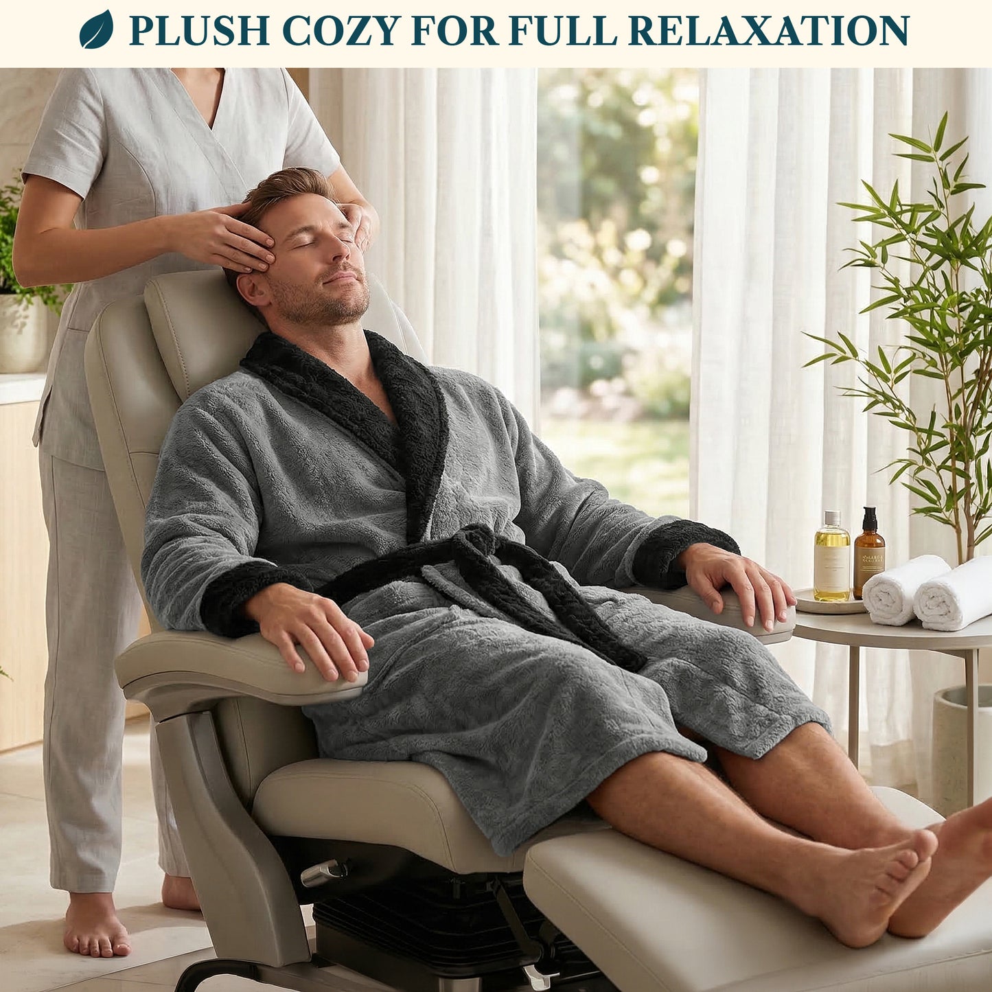Men's Sherpa Fluffy Robe