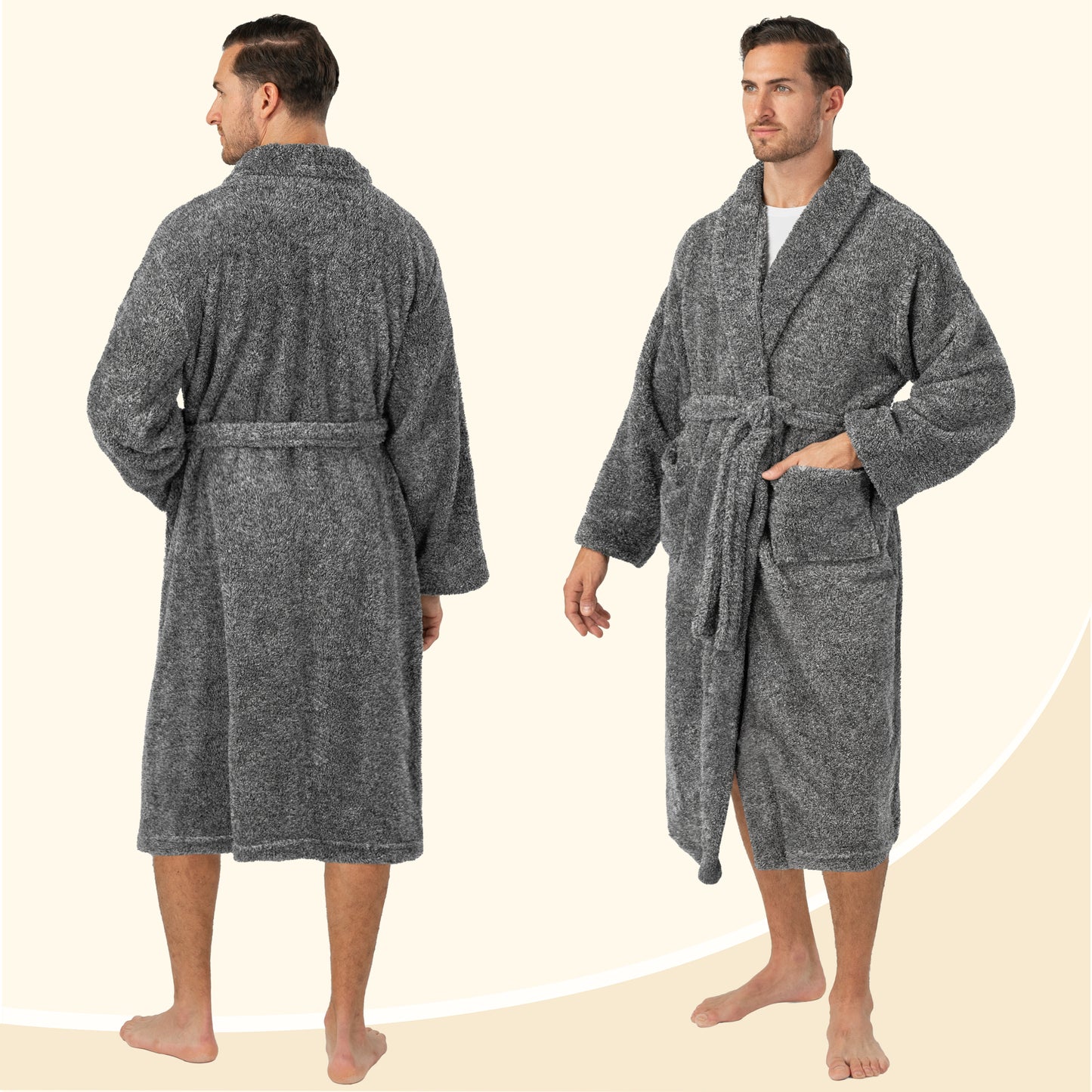 Men's Sherpa Fluffy Robe