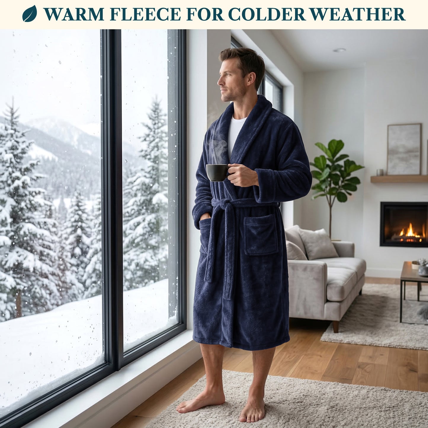 Men's Sherpa Fluffy Robe