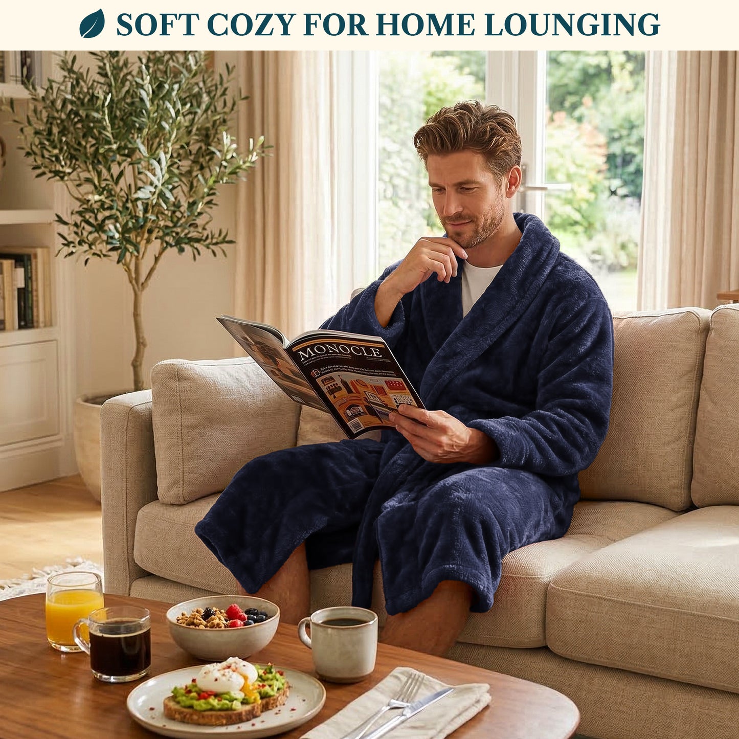 Men's Sherpa Fluffy Robe