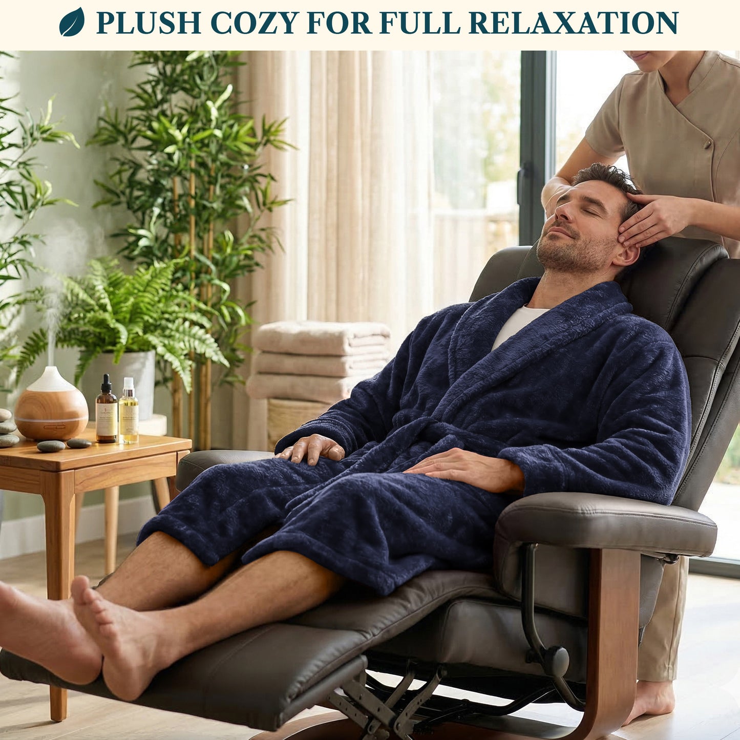 Men's Sherpa Fluffy Robe