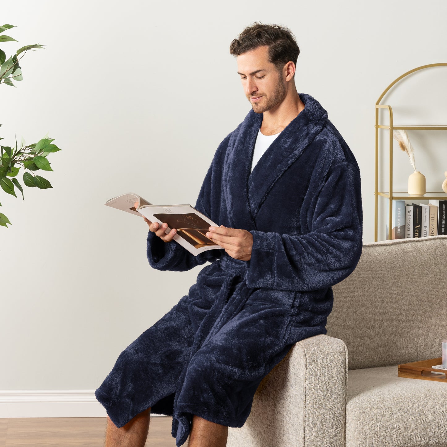 Men's Sherpa Fluffy Robe