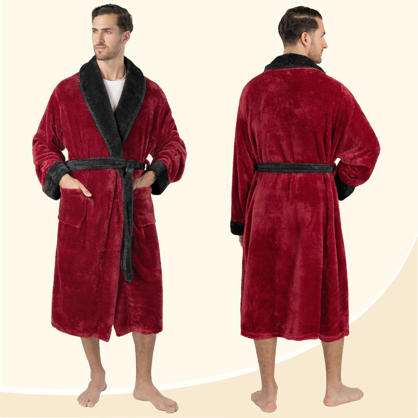 Men's Sherpa Fluffy Robe