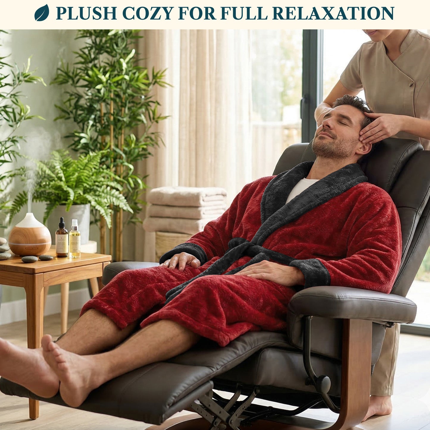 Men's Sherpa Fluffy Robe