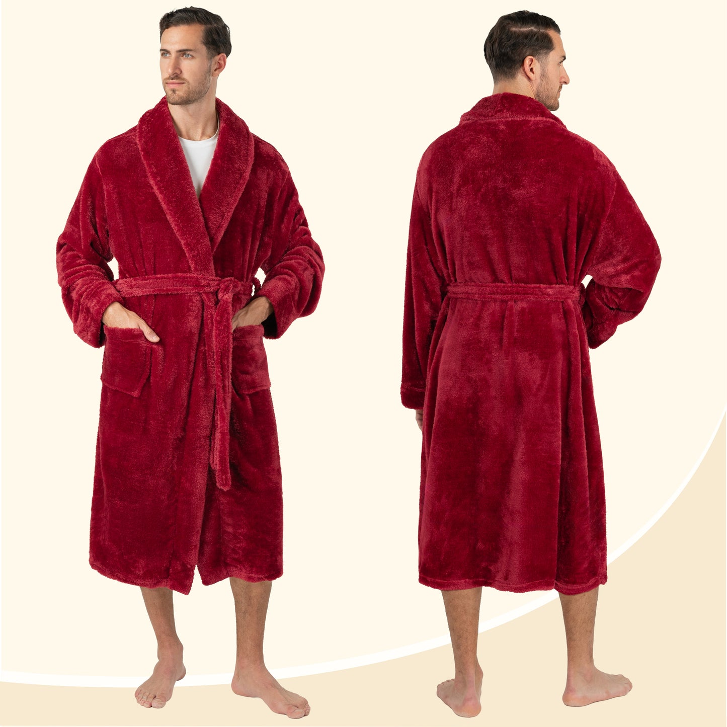 Men's Sherpa Fluffy Robe