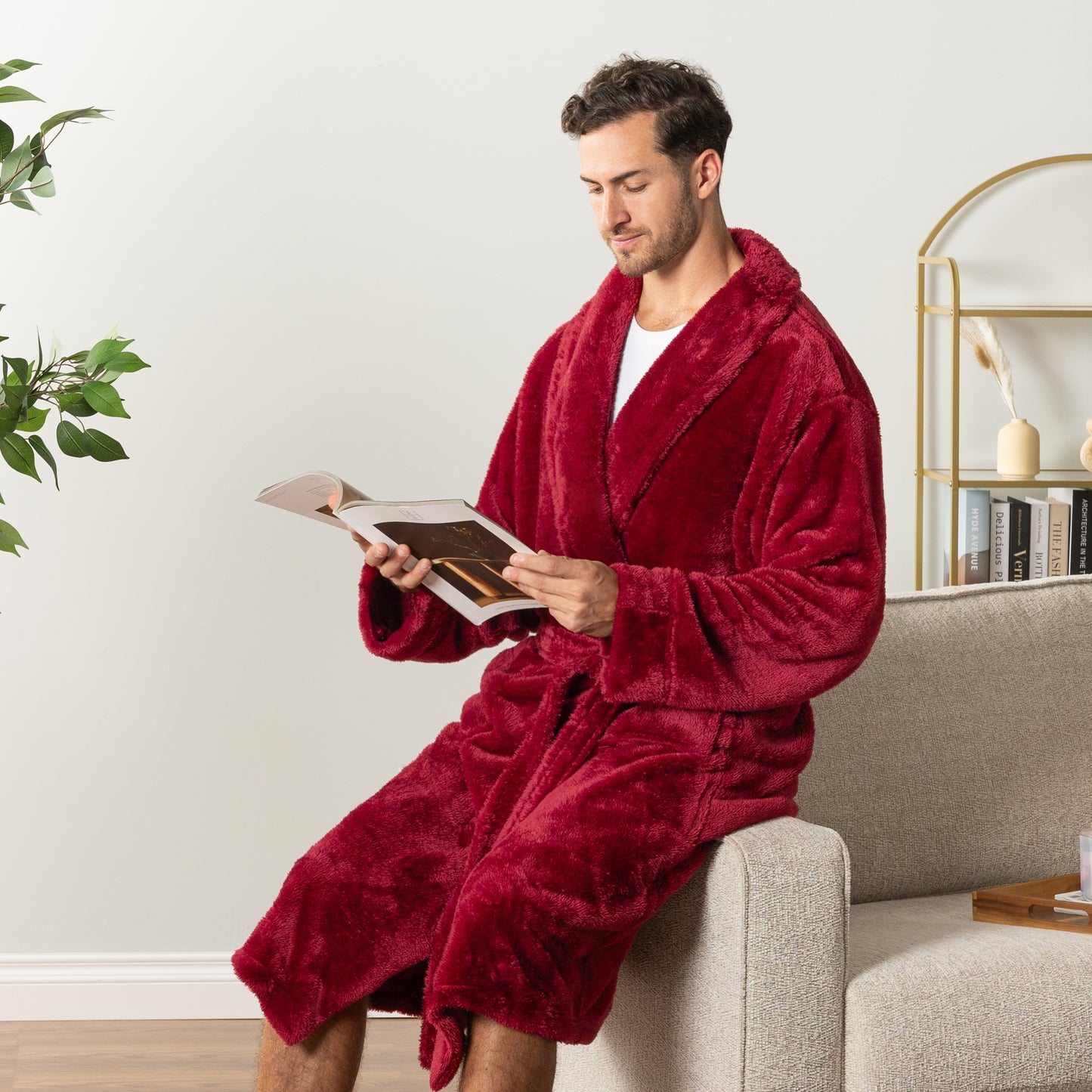 Men's Sherpa Fluffy Robe
