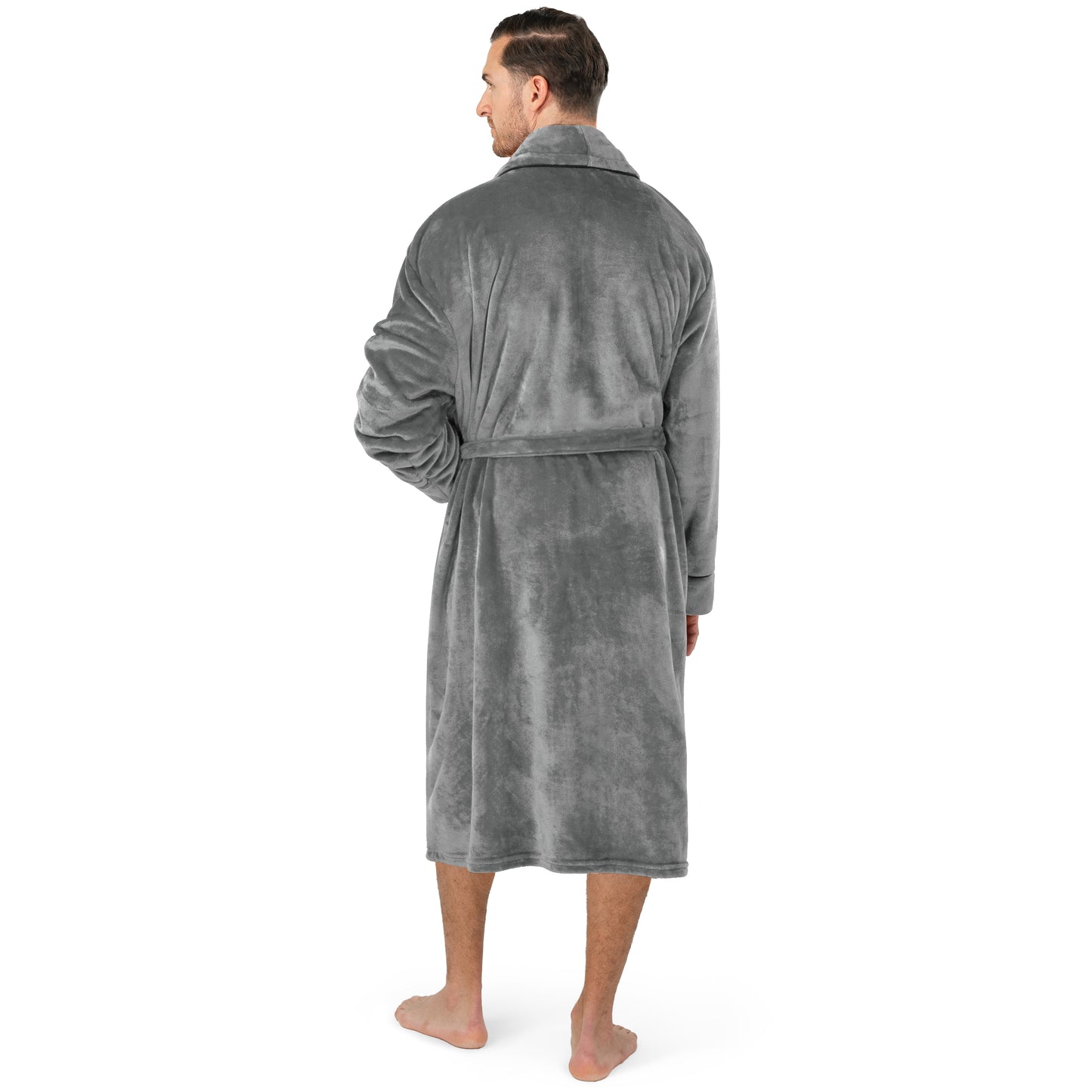 Men's Piping Fleece Robe