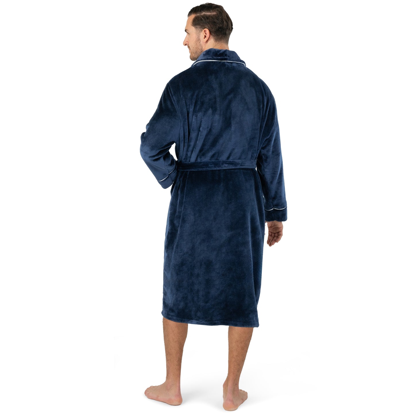 Men's Piping Fleece Robe