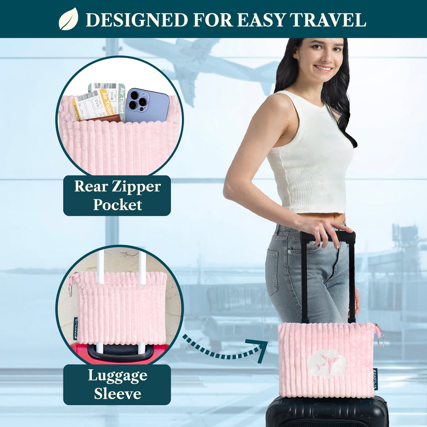 Airplane Fleece Travel Blanket Pillow