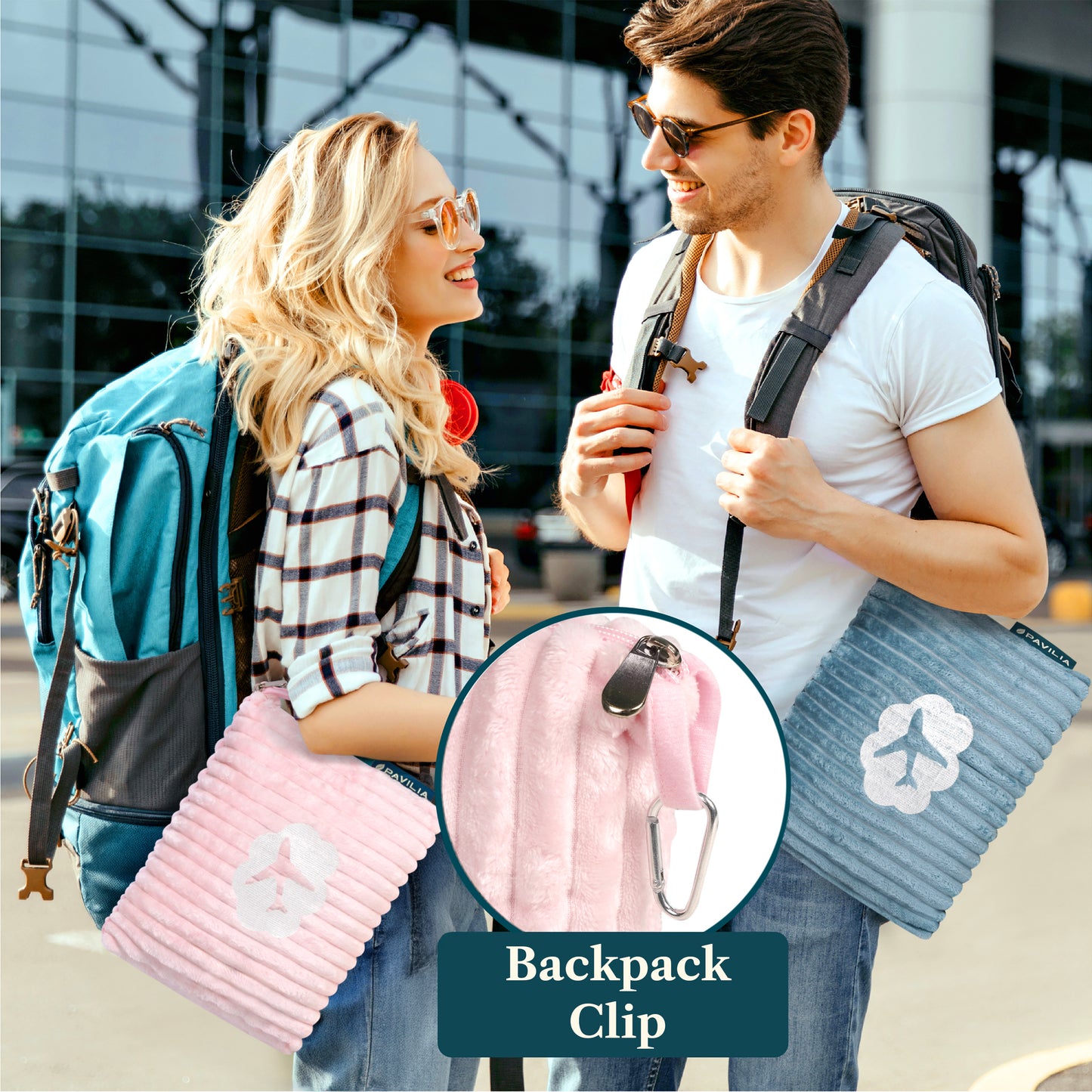 Airplane Fleece Travel Blanket Pillow