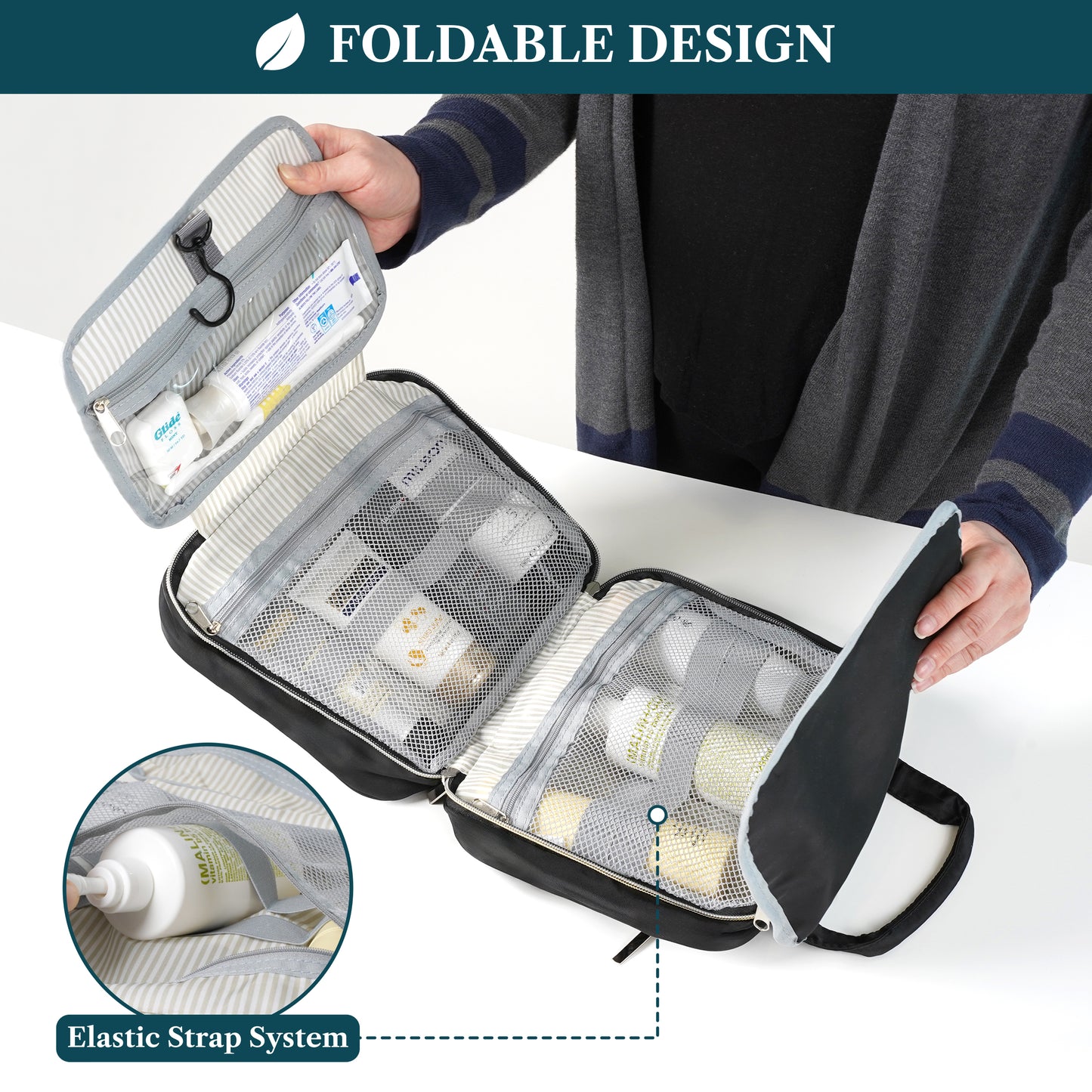 Modern Hanging Toiletry Organizer Bag