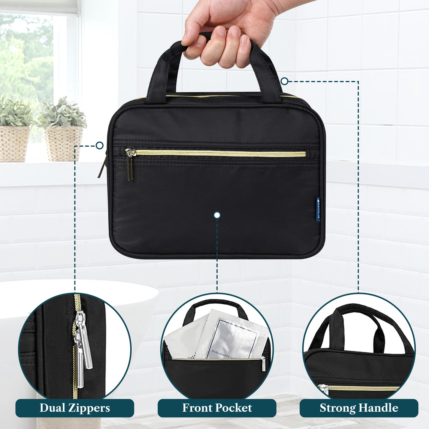 Modern Hanging Toiletry Organizer Bag