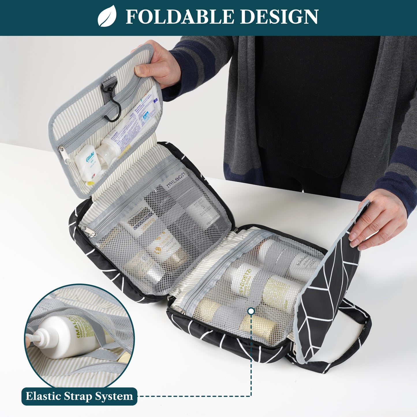 Modern Hanging Toiletry Organizer Bag