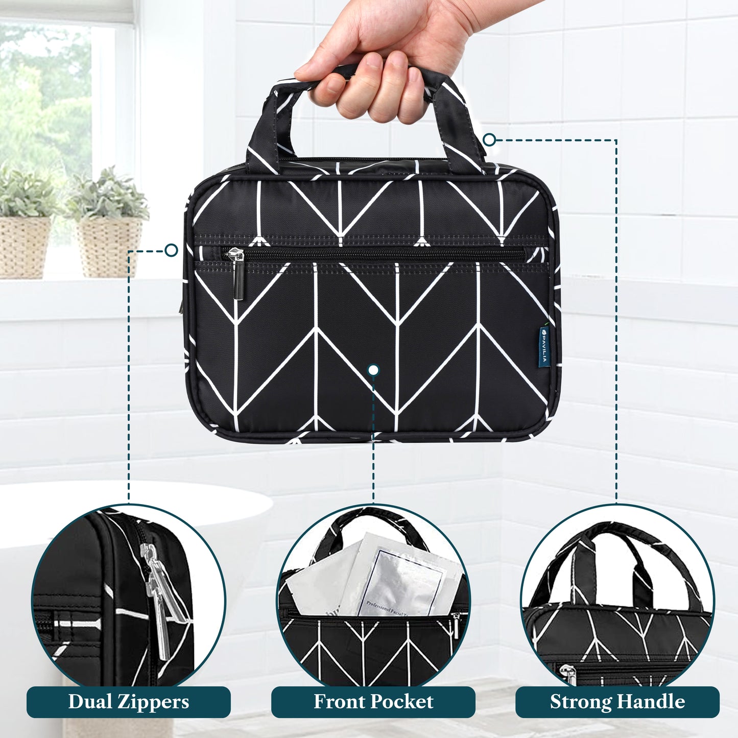 Modern Hanging Toiletry Organizer Bag