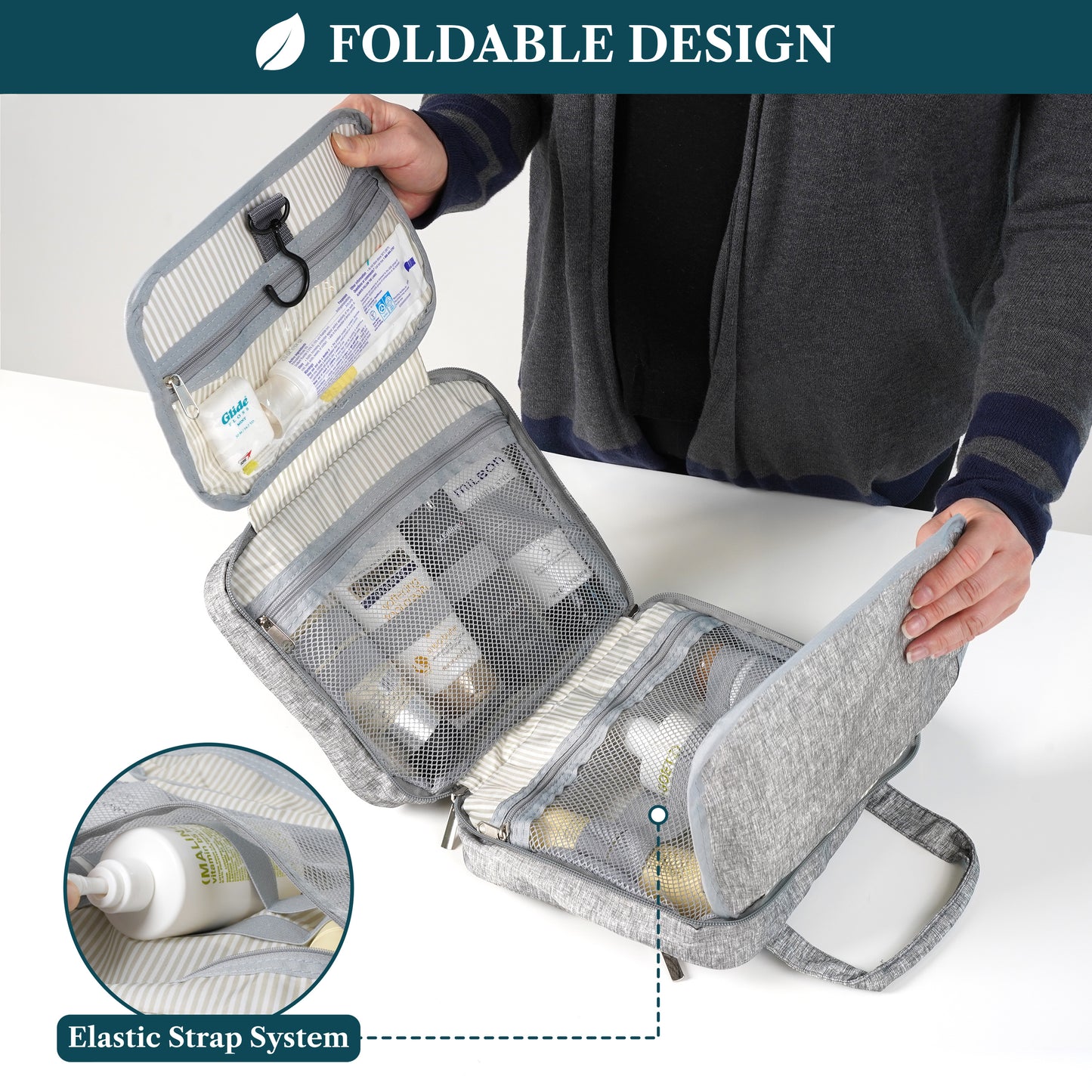 Modern Hanging Toiletry Organizer Bag