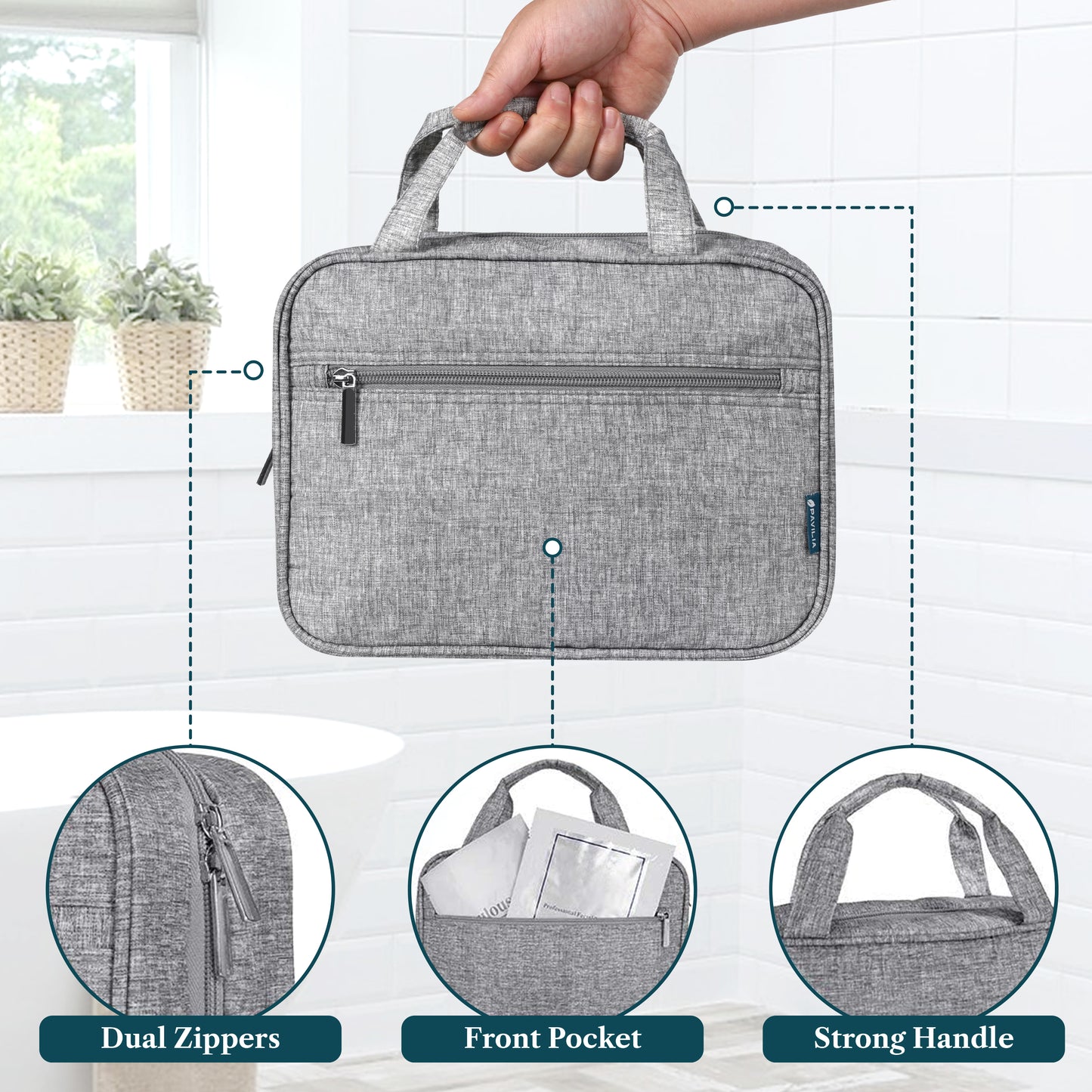 Modern Hanging Toiletry Organizer Bag