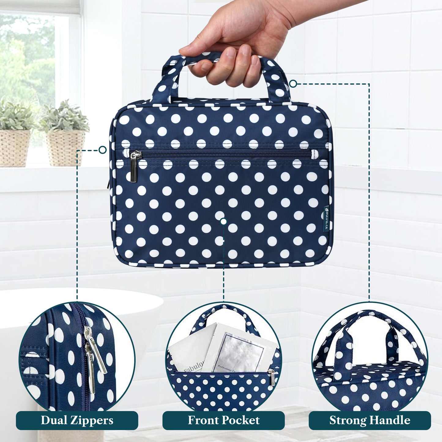Modern Hanging Toiletry Organizer Bag