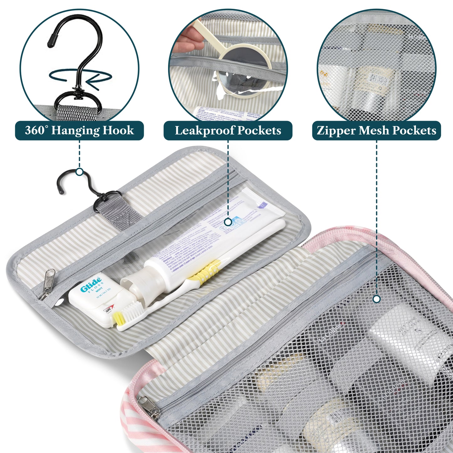 Modern Hanging Toiletry Organizer Bag