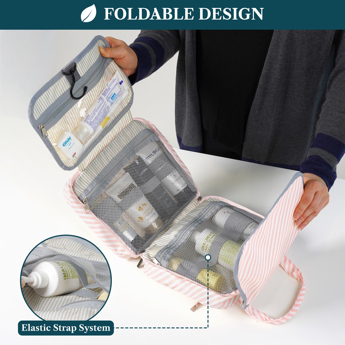 Modern Hanging Toiletry Organizer Bag
