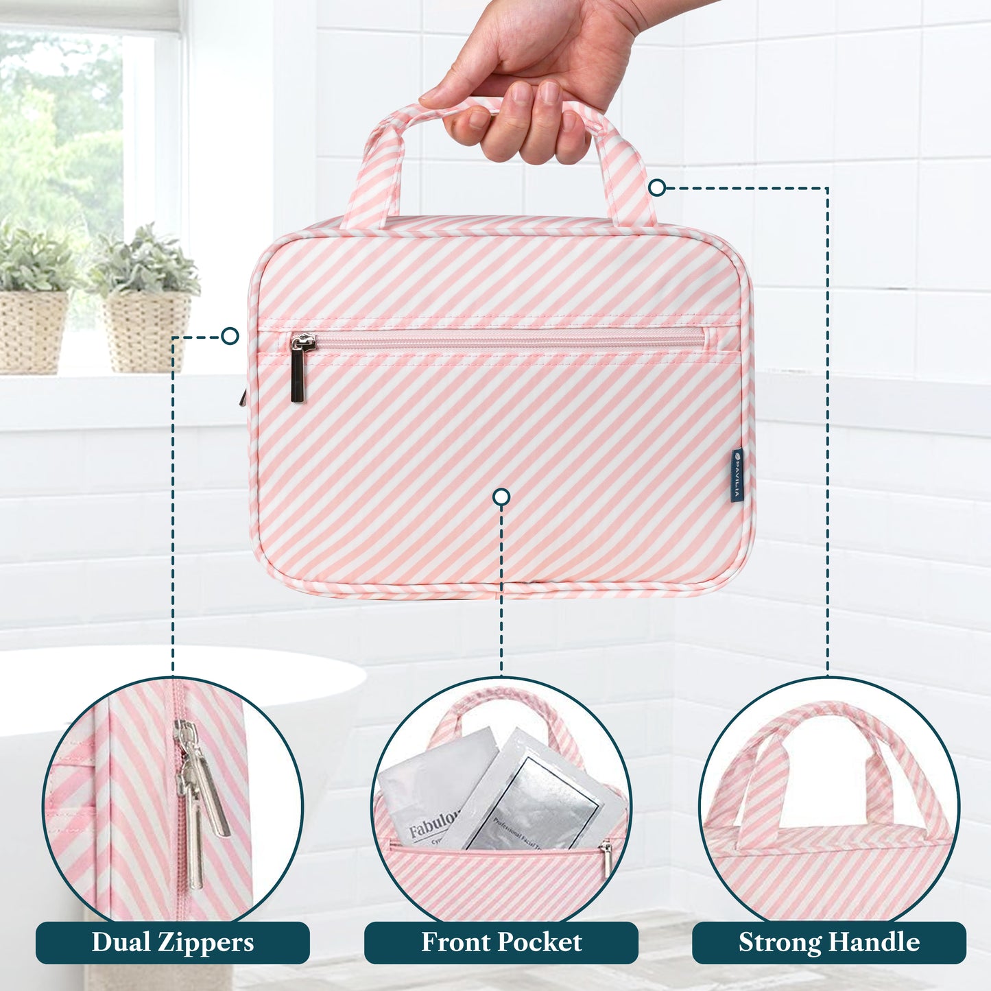 Modern Hanging Toiletry Organizer Bag