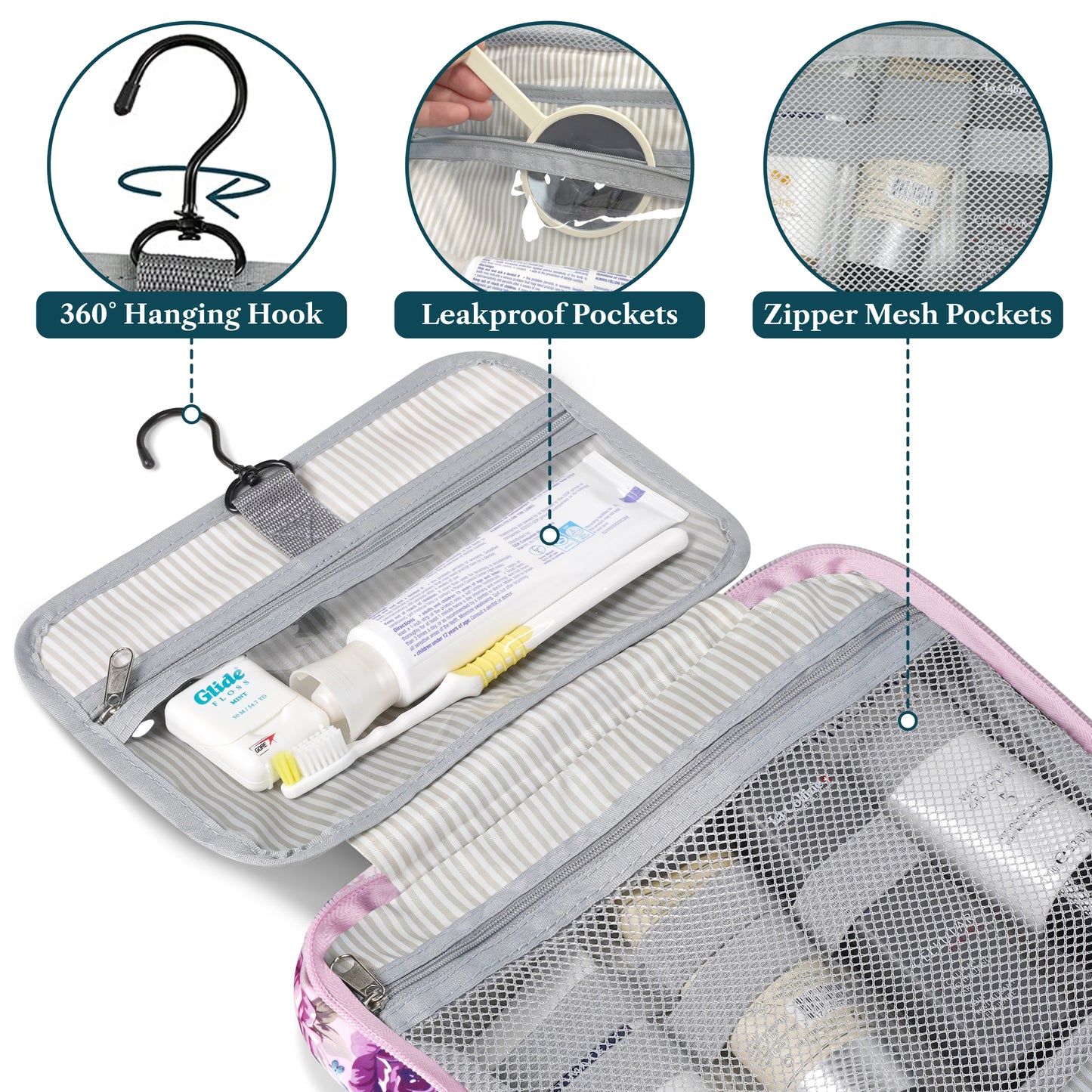 Modern Hanging Toiletry Organizer Bag