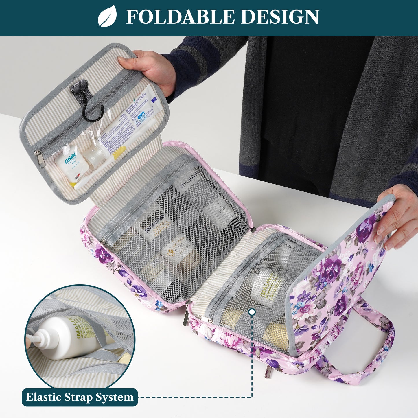 Modern Hanging Toiletry Organizer Bag
