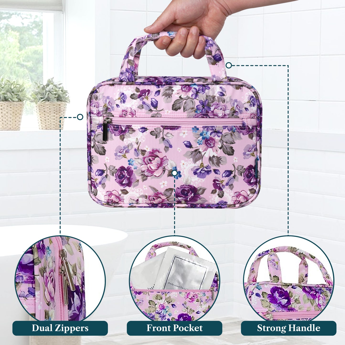 Modern Hanging Toiletry Organizer Bag