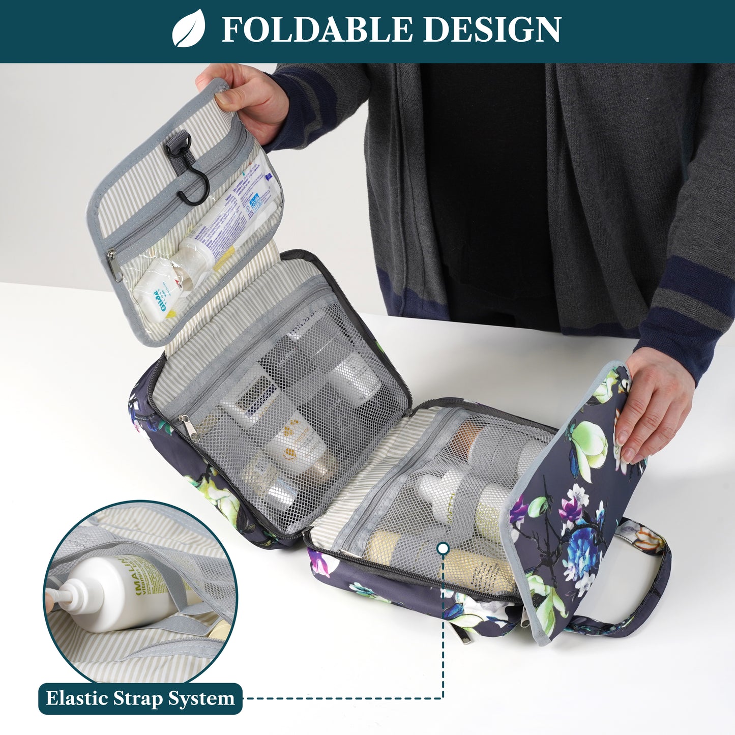 Modern Hanging Toiletry Organizer Bag