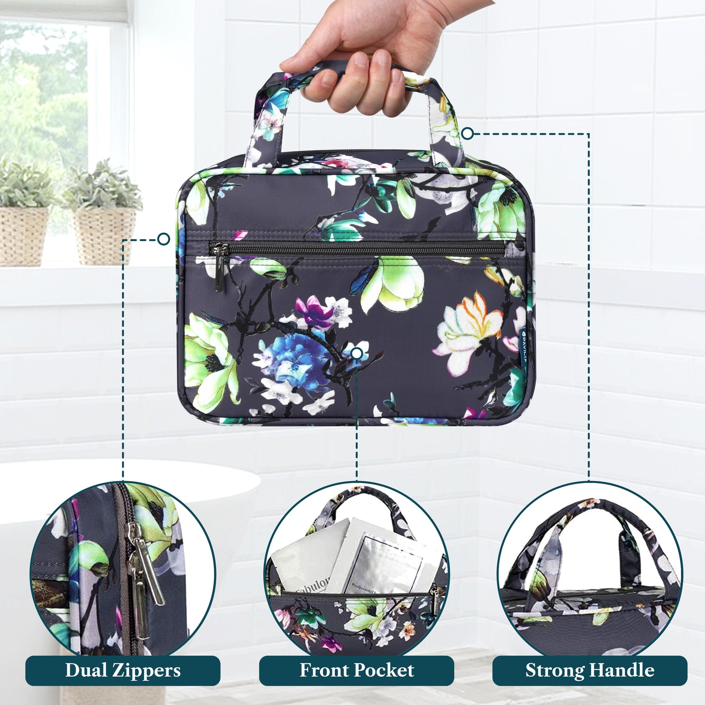 Modern Hanging Toiletry Organizer Bag