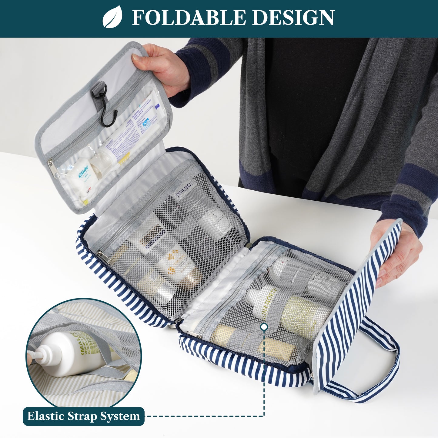 Modern Hanging Toiletry Organizer Bag