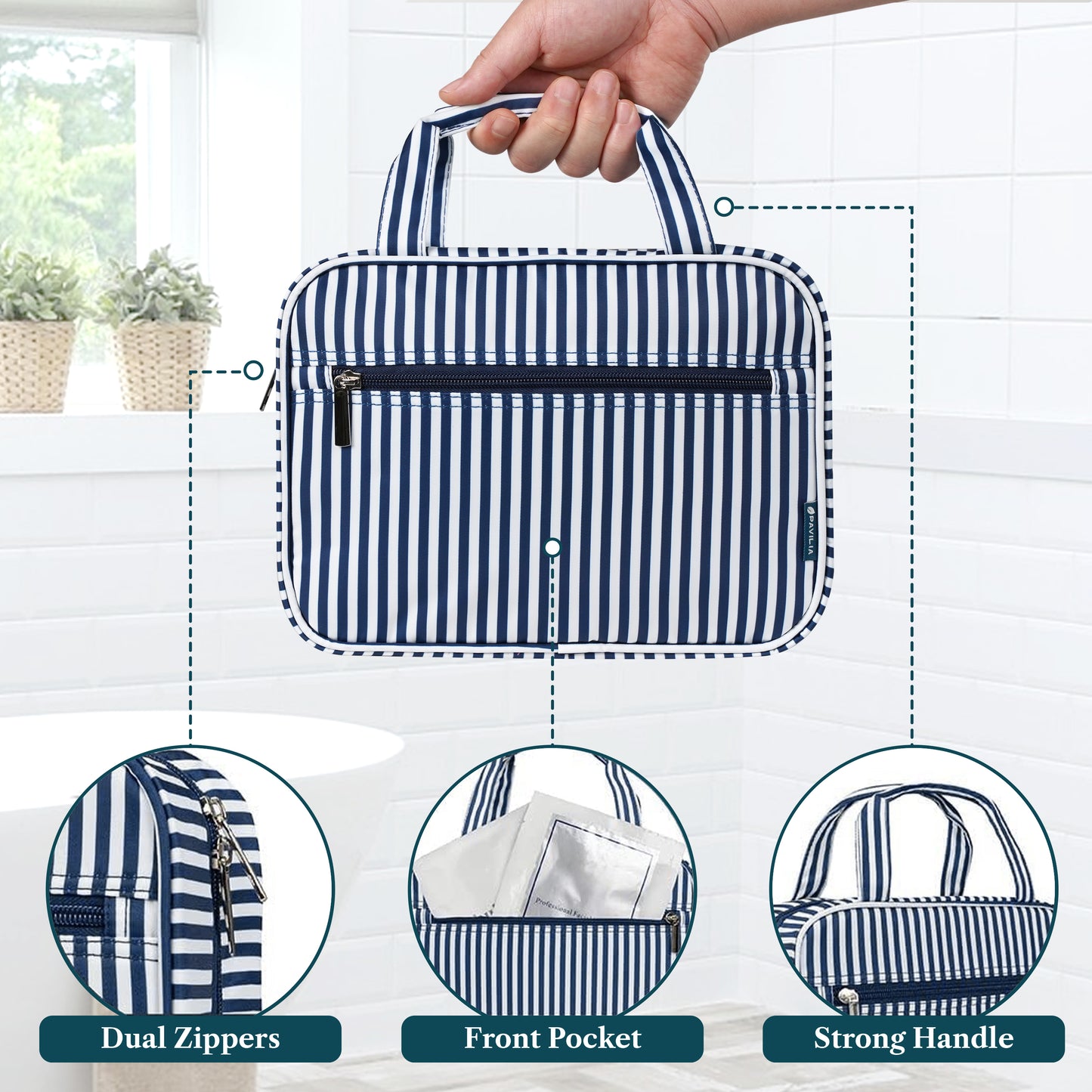 Modern Hanging Toiletry Organizer Bag