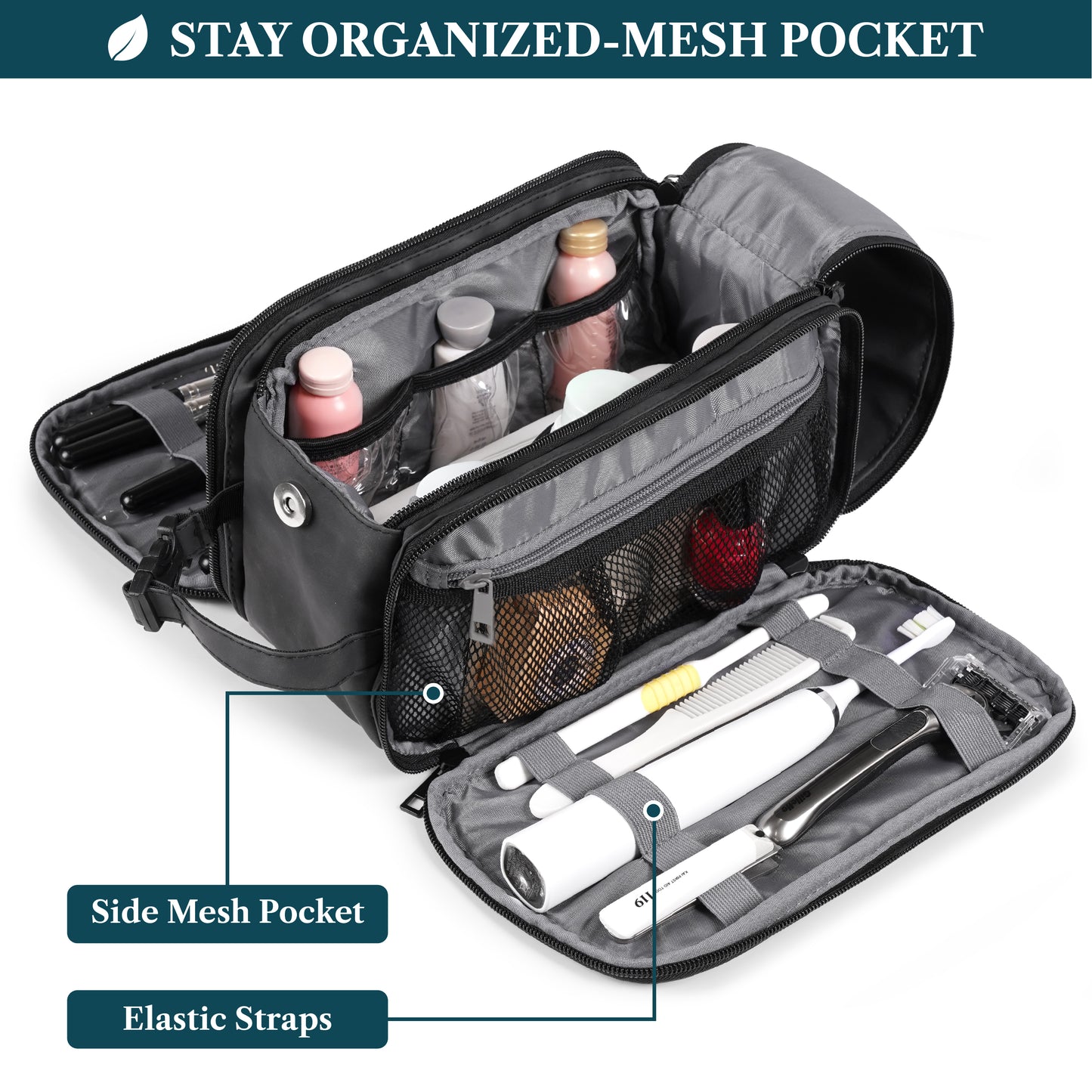 Men's Deluxe Dopp Kit Toiletry Bag