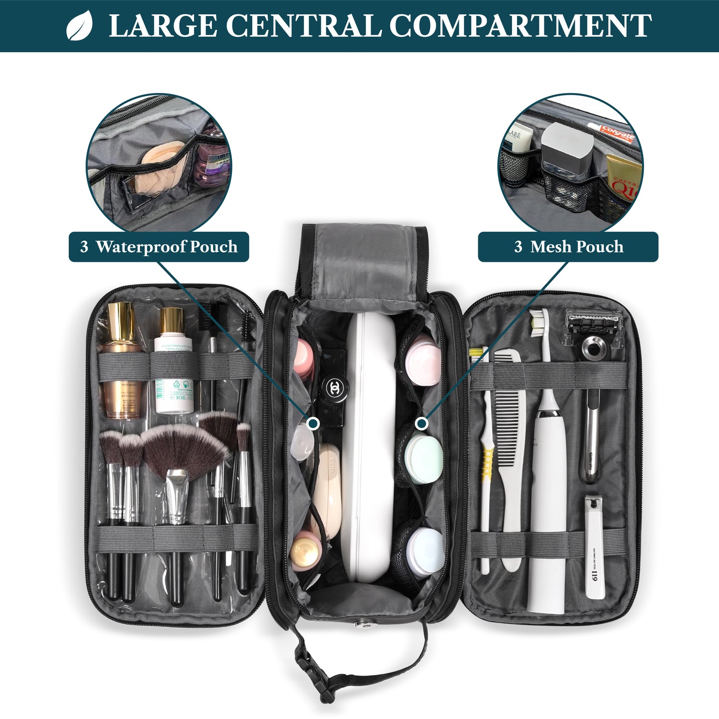 Men's Deluxe Dopp Kit Toiletry Bag