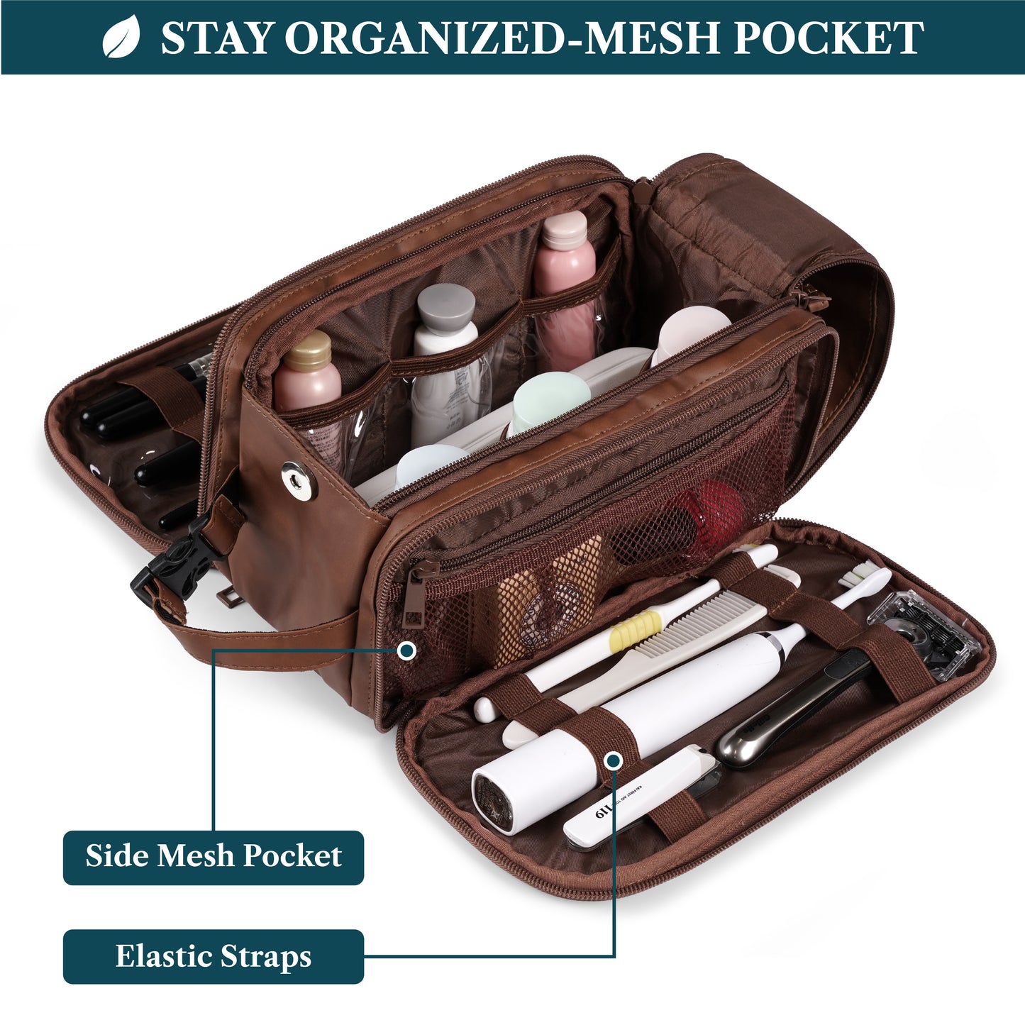 Men's Deluxe Dopp Kit Toiletry Bag