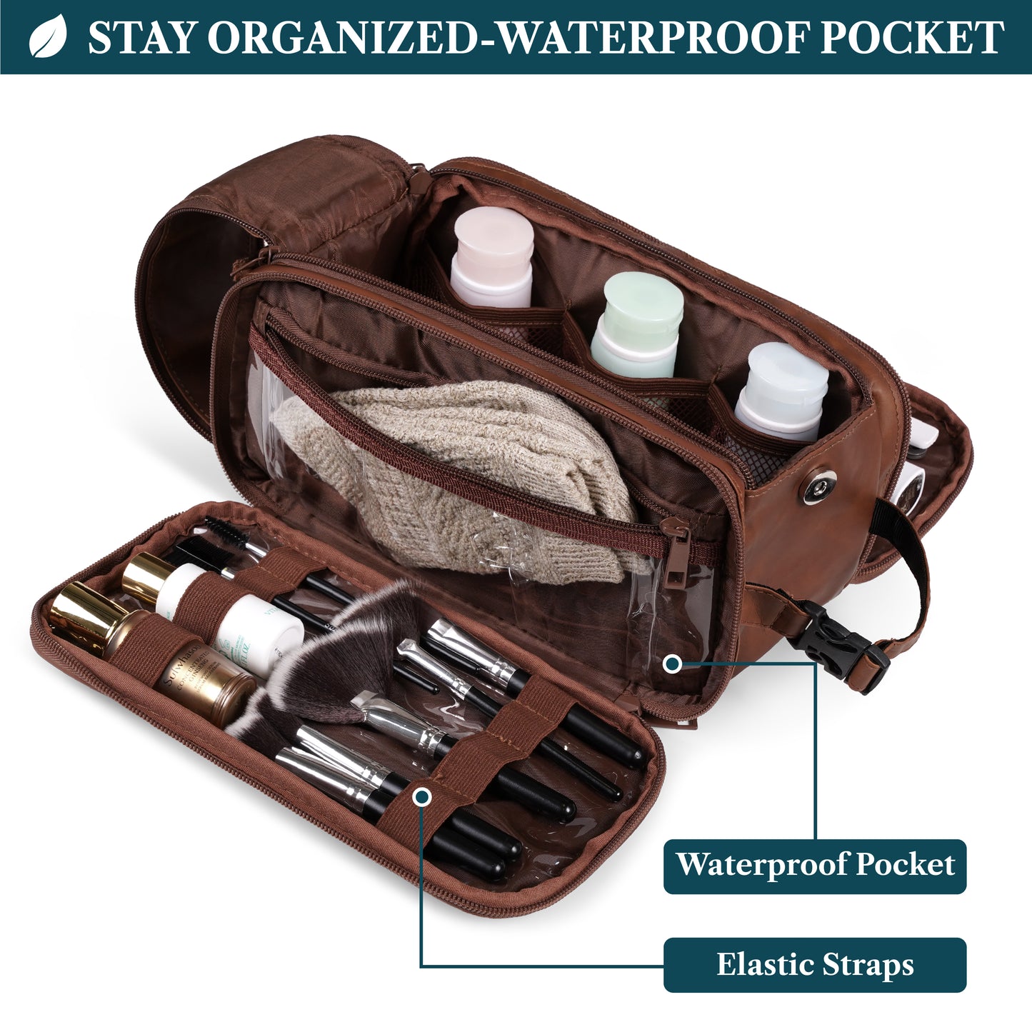 Men's Deluxe Dopp Kit Toiletry Bag