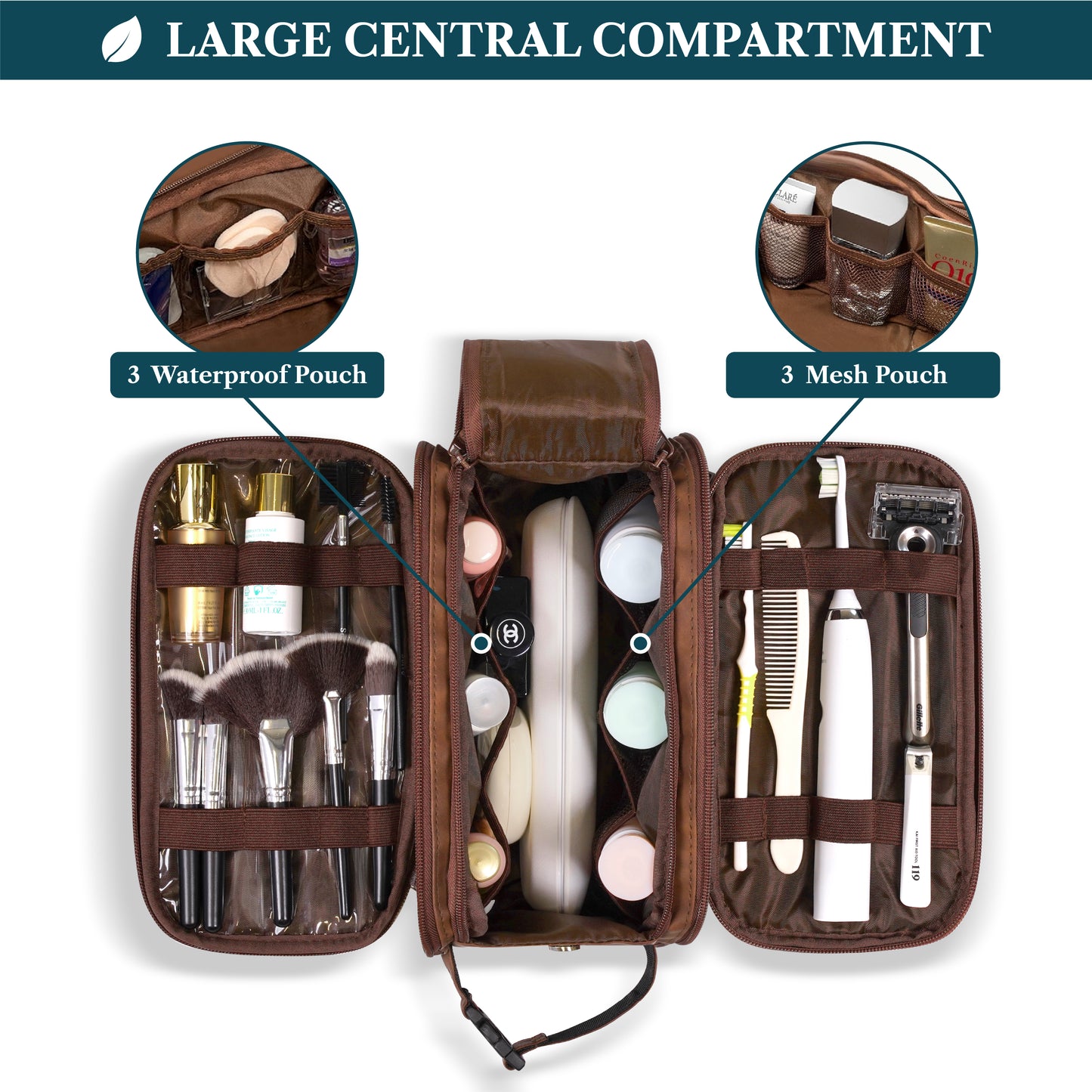 Men's Deluxe Dopp Kit Toiletry Bag